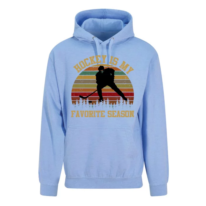 Graphic Tee Hockey Is My Favorite Season Great Gift Unisex Surf Hoodie