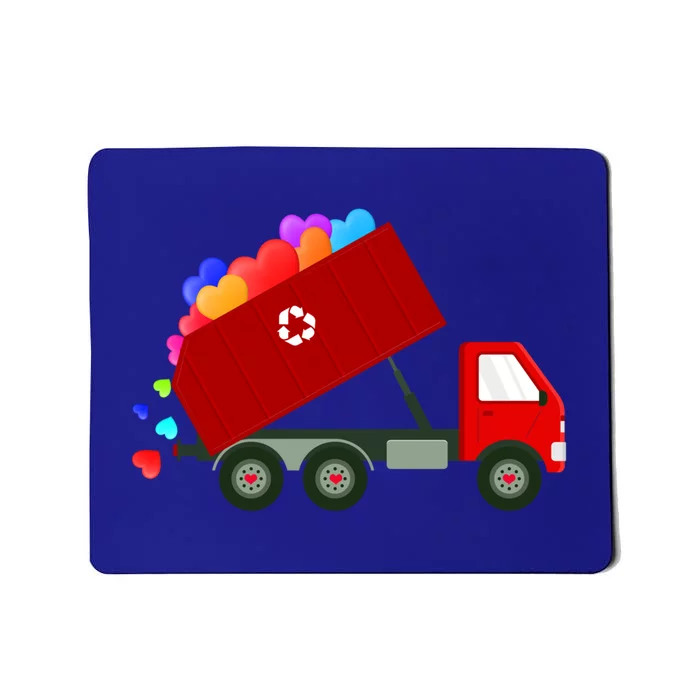 Garbage Truck Hearts Valentines Day Cool Gift Mousepad