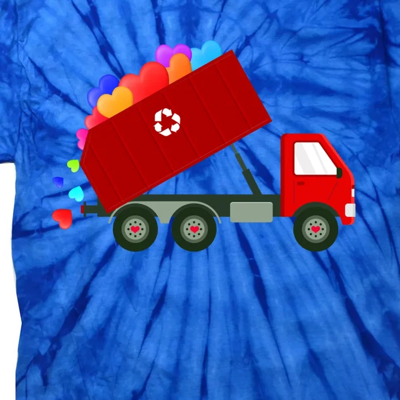 Garbage Truck Hearts Valentines Day Cool Gift Tie-Dye T-Shirt