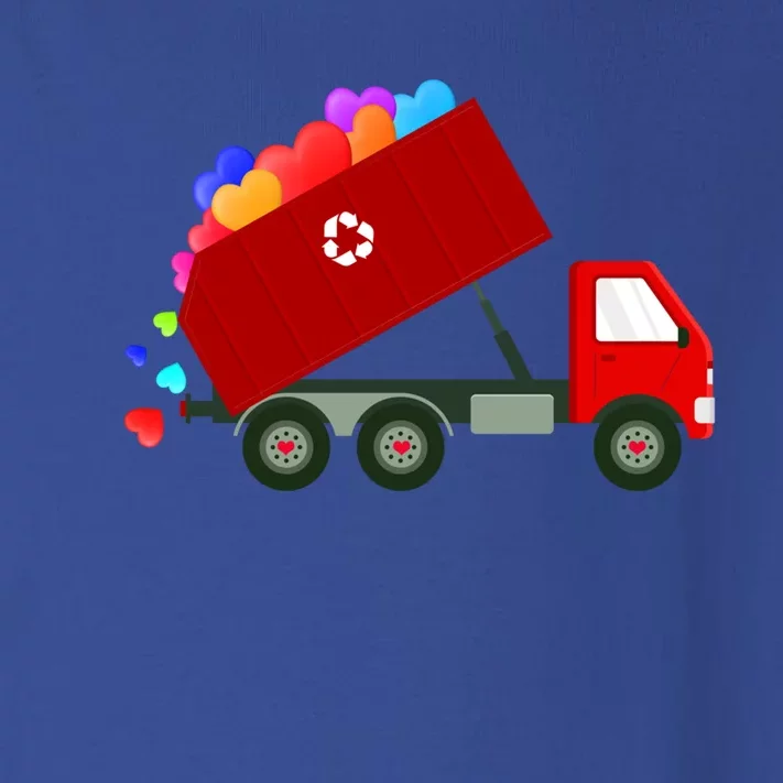 Garbage Truck Hearts Valentines Day Cool Gift Toddler Long Sleeve Shirt