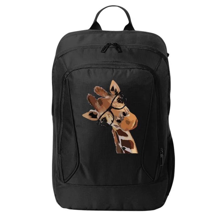 Good Time Hipster Giraffe Cute Giraffe Sunglasses City Backpack