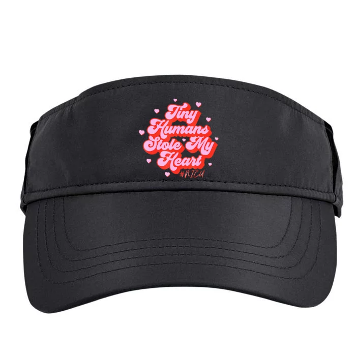 Groovy Tiny Humans Stole My Heart Nicu Nurse ValentineS Day Adult Drive Performance Visor