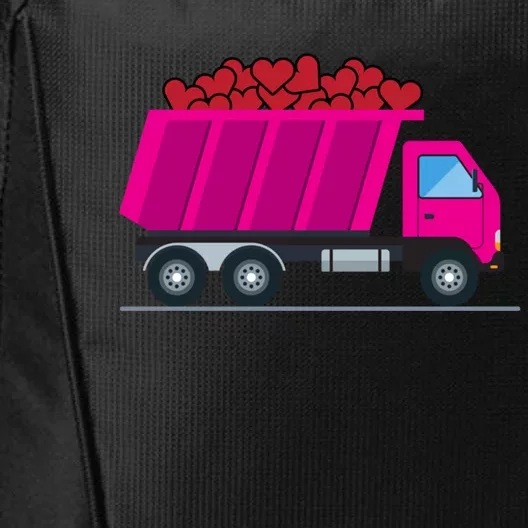 Garbage Truck Hearts Valentines Day Trucker Trucks Funny Gift City Backpack