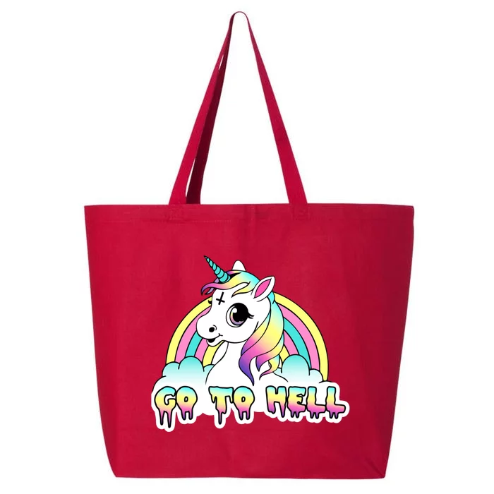 Go To Hell Pastel Goth Unicorn 25L Jumbo Tote