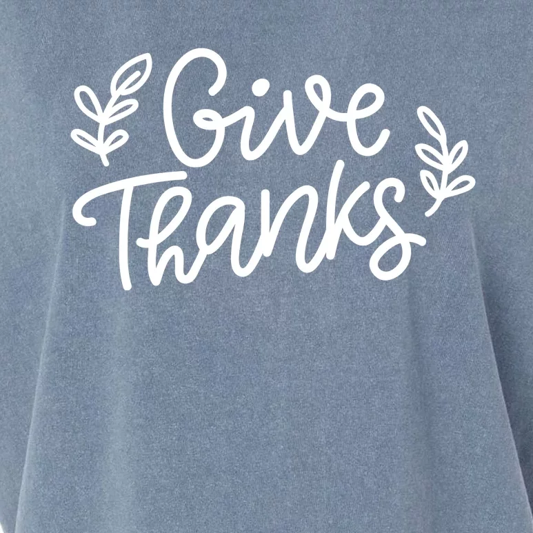 Give Thanks Holiday Thanksgiving Garment-Dyed Women's Muscle Tee