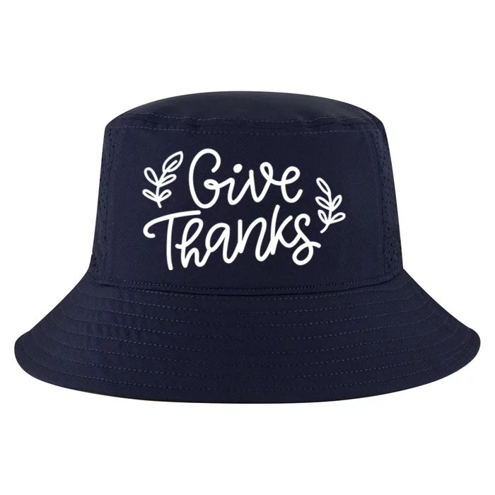 Give Thanks Holiday Thanksgiving Cool Comfort Performance Bucket Hat