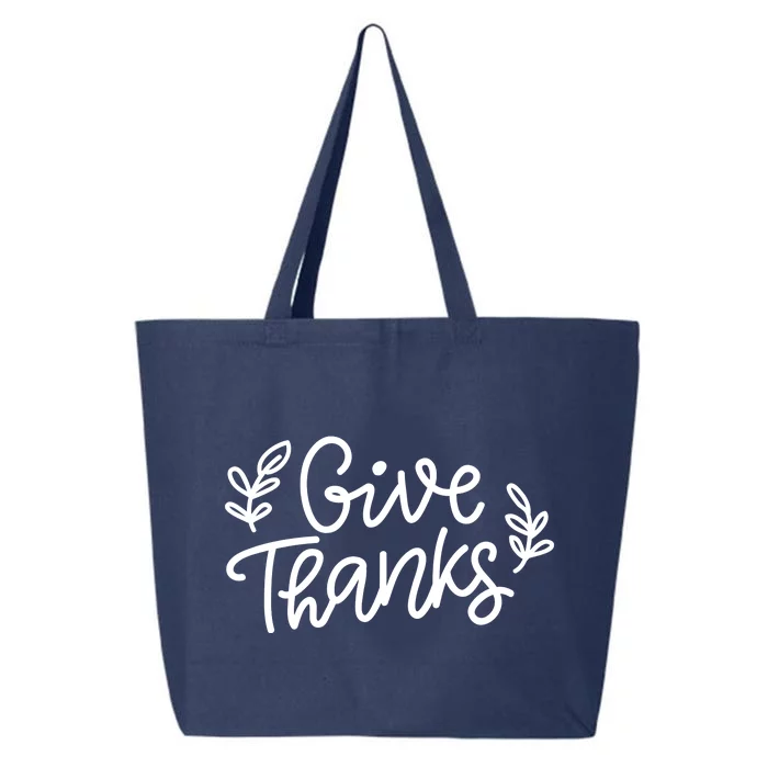 Give Thanks Holiday Thanksgiving 25L Jumbo Tote