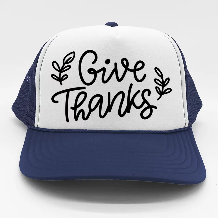 Give Thanks Holiday Thanksgiving Trucker Hat