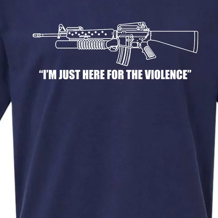 Garand Thumb IM Just Here For The Violence Sueded Cloud Jersey T-Shirt