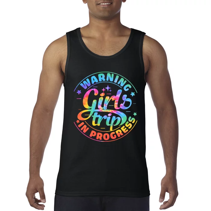 Girl Trip In Progress Tie Dye Tank Top