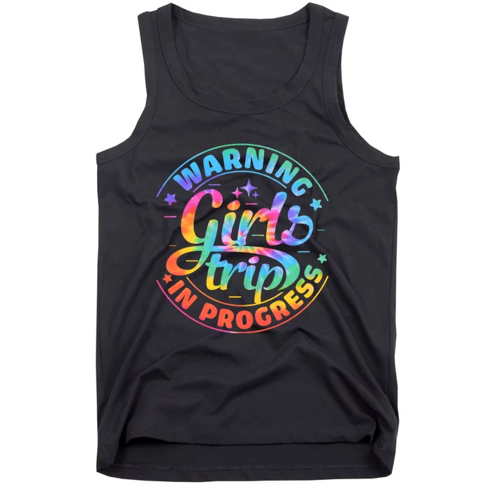 Girl Trip In Progress Tie Dye Tank Top