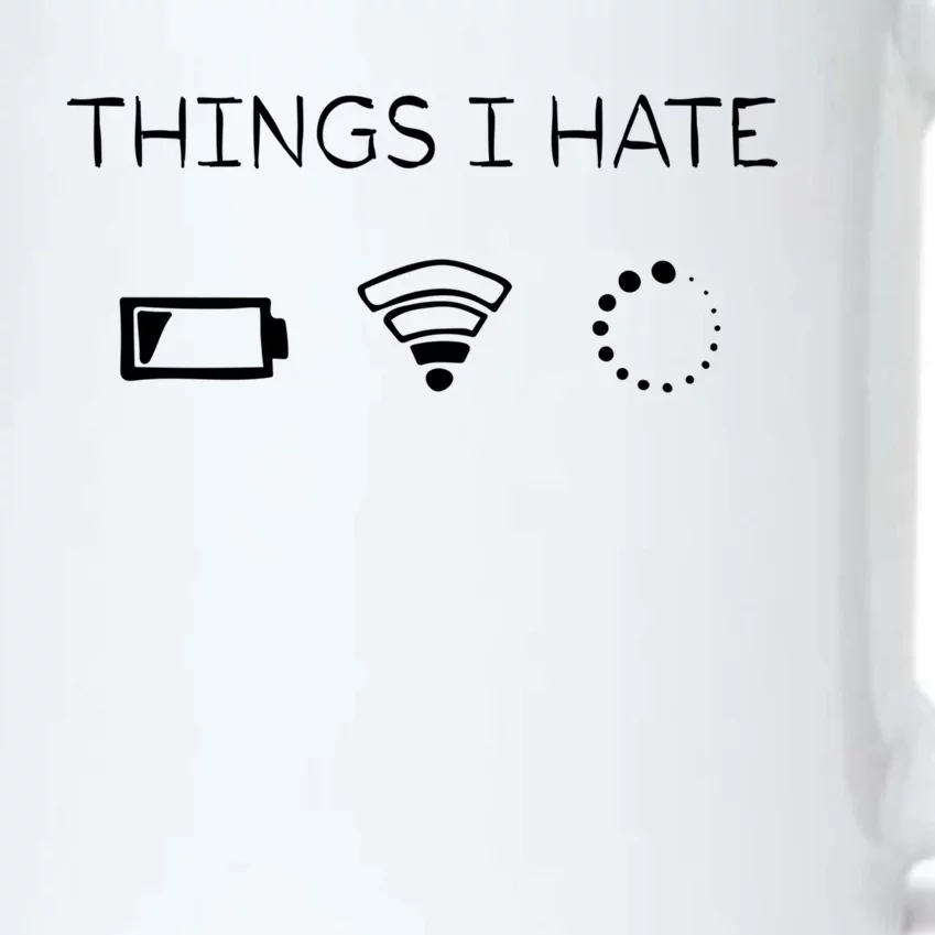 Gamers Things I Hate Gift Black Color Changing Mug