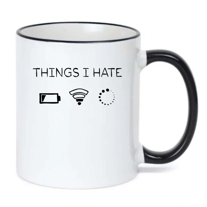 Gamers Things I Hate Gift Black Color Changing Mug