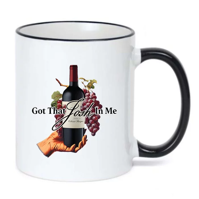 Got That Josh Wine In Me Black Color Changing Mug