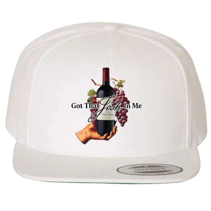 Got That Josh Wine In Me Wool Snapback Cap