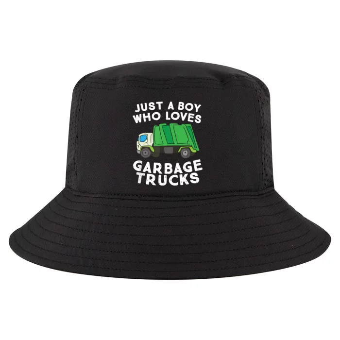 Garbage Truck Just A Boy Who Loves Garbage Trucks Cool Comfort Performance Bucket Hat