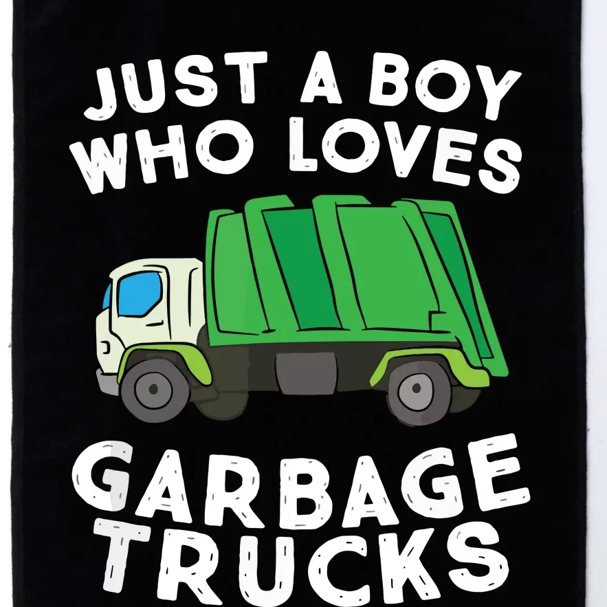 Garbage Truck Just A Boy Who Loves Garbage Trucks Platinum Collection Golf Towel