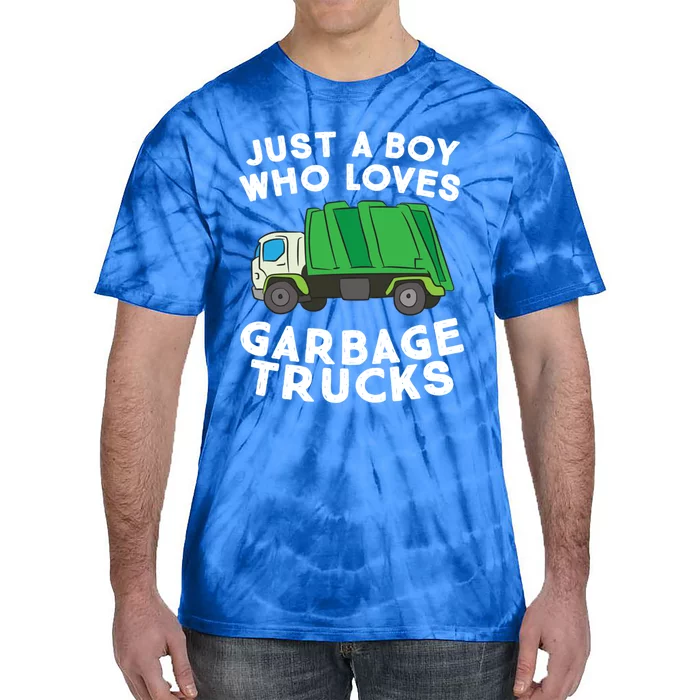 Garbage Truck Just A Who Loves Garbage Trucks Gift Tie-Dye T-Shirt