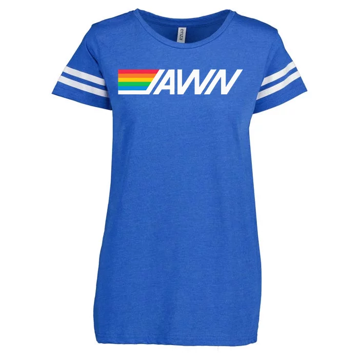 Gotta Tap Jawn Philadelphia Bank Rainbow Logo Color Design Enza Ladies Jersey Football T-Shirt