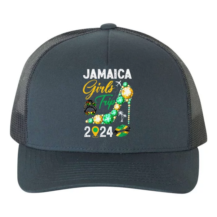 Girl Trip Jamaica 2024 Weekend Summer Vacation Trip Yupoong Adult 5-Panel Trucker Hat