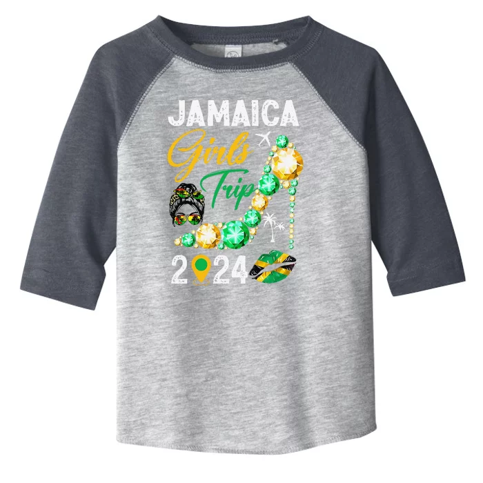 Girl Trip Jamaica 2024 Weekend Summer Vacation Trip Toddler Fine Jersey T-Shirt