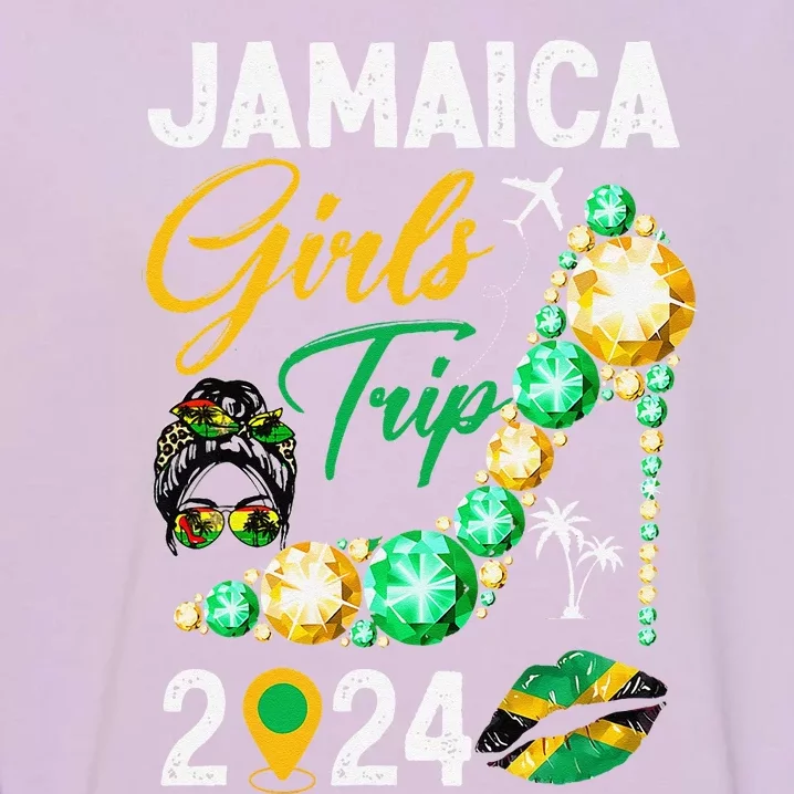 Girl Trip Jamaica 2024 Weekend Summer Vacation Trip Garment-Dyed Sweatshirt