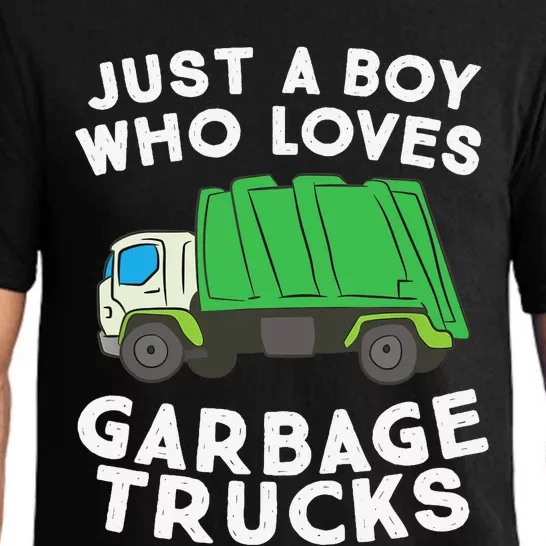 Garbage Truck Just A Boy Who Loves Garbage Trucks Pajama Set