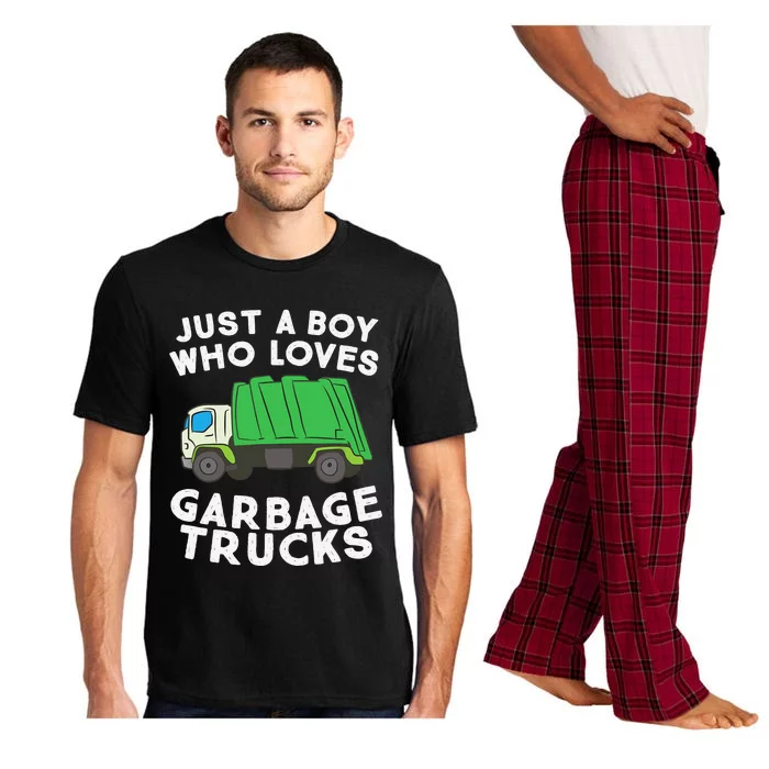 Garbage Truck Just A Boy Who Loves Garbage Trucks Pajama Set