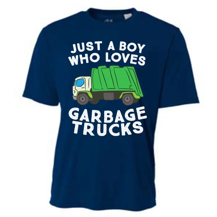 Garbage Truck Just A Boy Who Loves Garbage Trucks Cooling Performance Crew T-Shirt