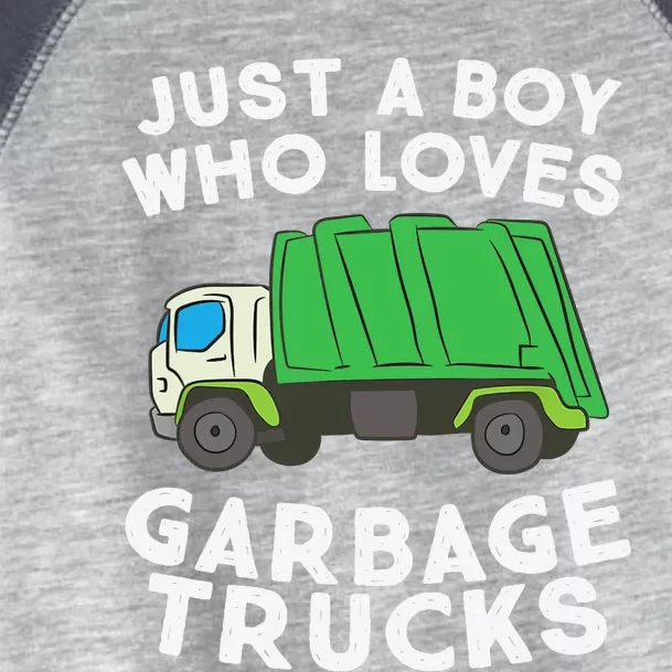 Garbage Truck Just A Boy Who Loves Garbage Trucks Toddler Fine Jersey T-Shirt