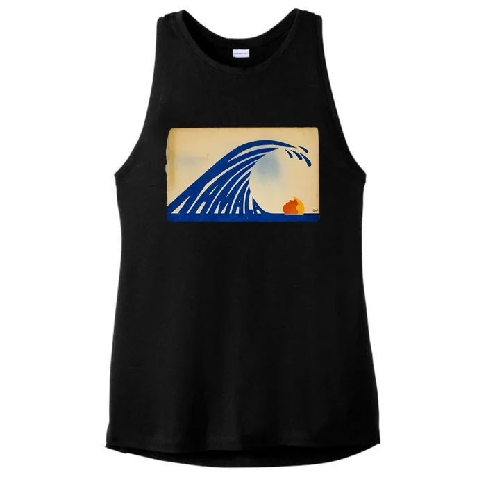 Gary Taxali Kamala Wave Ladies Tri-Blend Wicking Tank