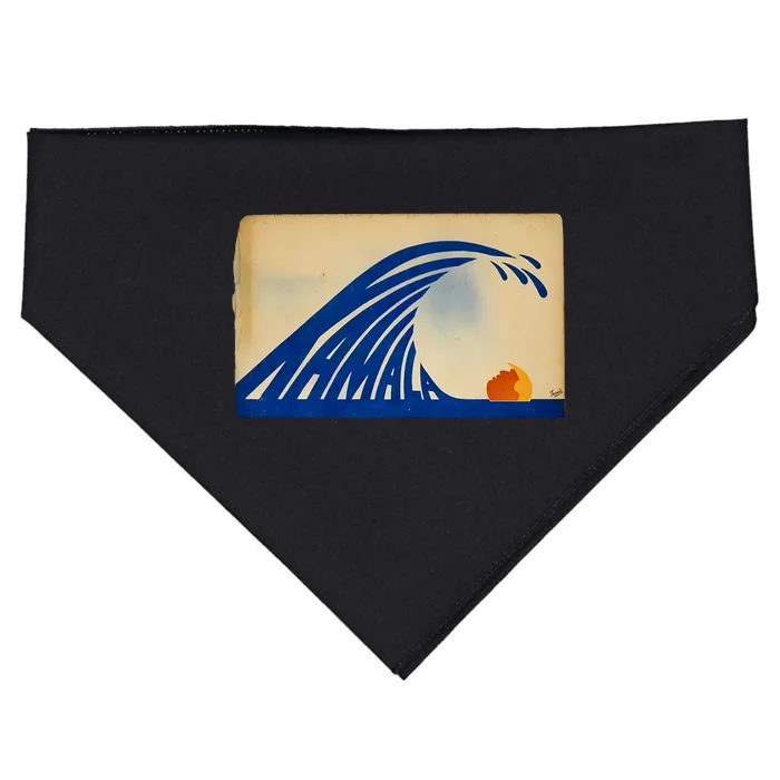 Gary Taxali Kamala Wave USA-Made Doggie Bandana