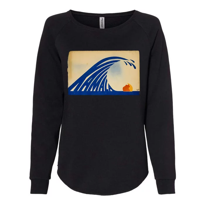 Gary Taxali Kamala Wave Womens California Wash Sweatshirt