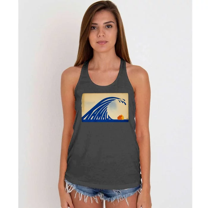 Gary Taxali Kamala Wave Women's Knotted Racerback Tank