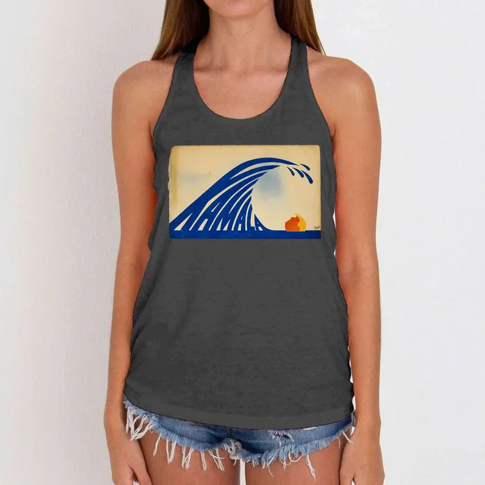 Gary Taxali Kamala Wave Women's Knotted Racerback Tank