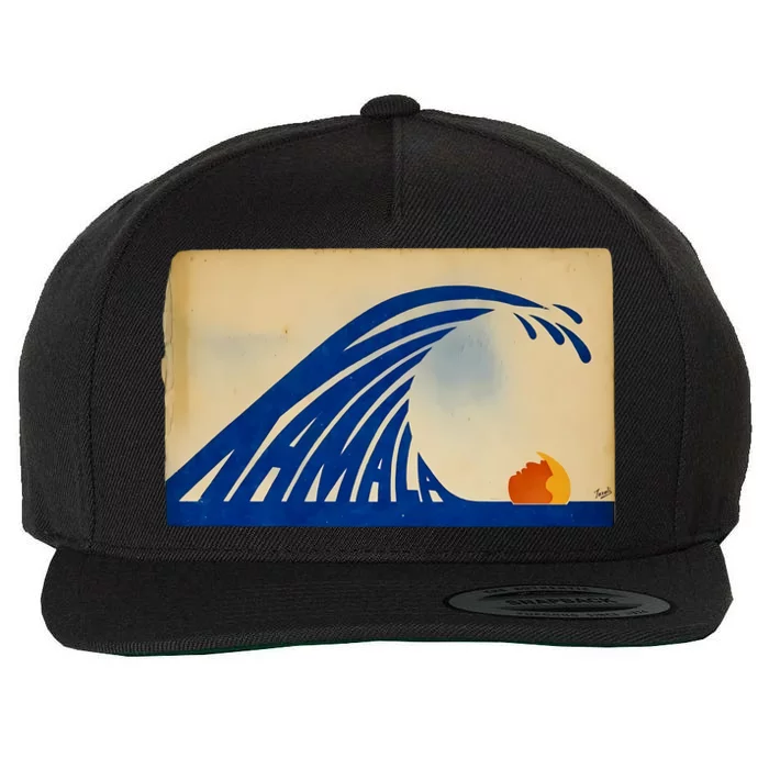 Gary Taxali Kamala Wave Wool Snapback Cap