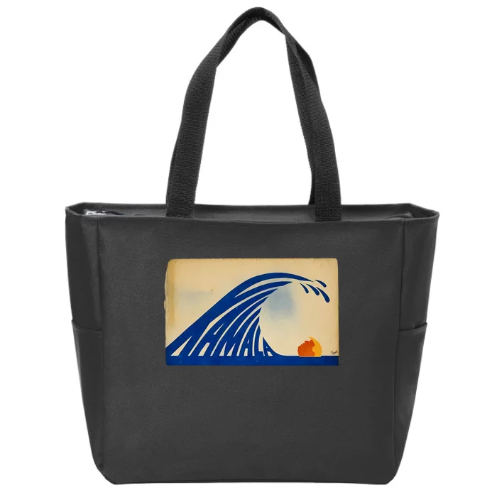 Gary Taxali Kamala Wave Zip Tote Bag