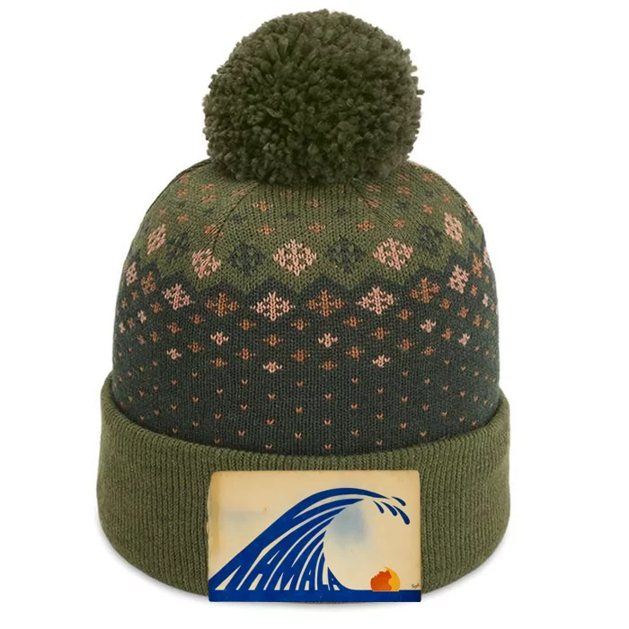 Gary Taxali Kamala Wave The Baniff Cuffed Pom Beanie