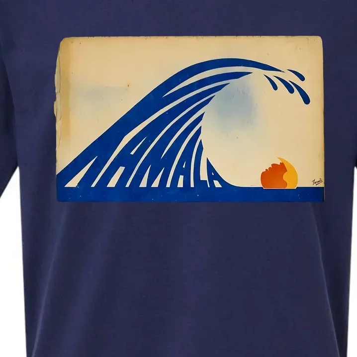 Gary Taxali Kamala Wave Sueded Cloud Jersey T-Shirt