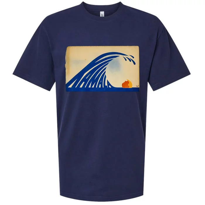 Gary Taxali Kamala Wave Sueded Cloud Jersey T-Shirt