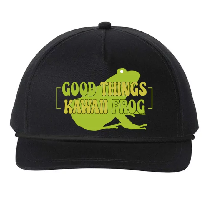 Good Things Kawaii Frog Gift Snapback Five-Panel Rope Hat