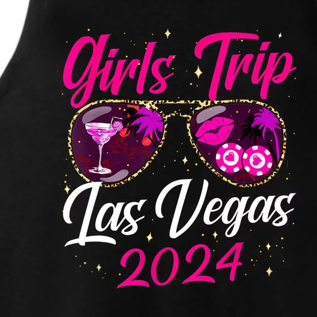 Girl Trip Las Vegas 2024 Nevada Vacation Birthday Trip Ladies Tri-Blend Wicking Tank