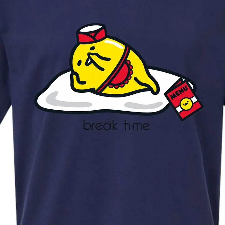 Gudetama The Lazy Egg Diner Server Break Time Sueded Cloud Jersey T-Shirt