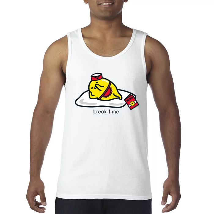 Gudetama The Lazy Egg Diner Server Break Time Tank Top