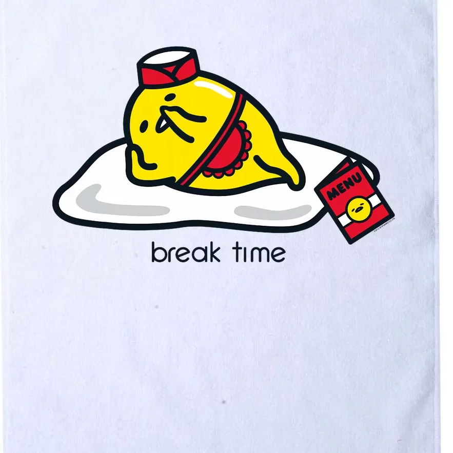 Gudetama The Lazy Egg Diner Server Break Time Platinum Collection Golf Towel