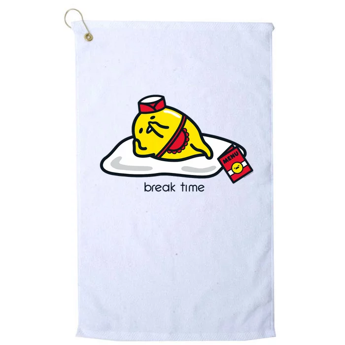 Gudetama The Lazy Egg Diner Server Break Time Platinum Collection Golf Towel