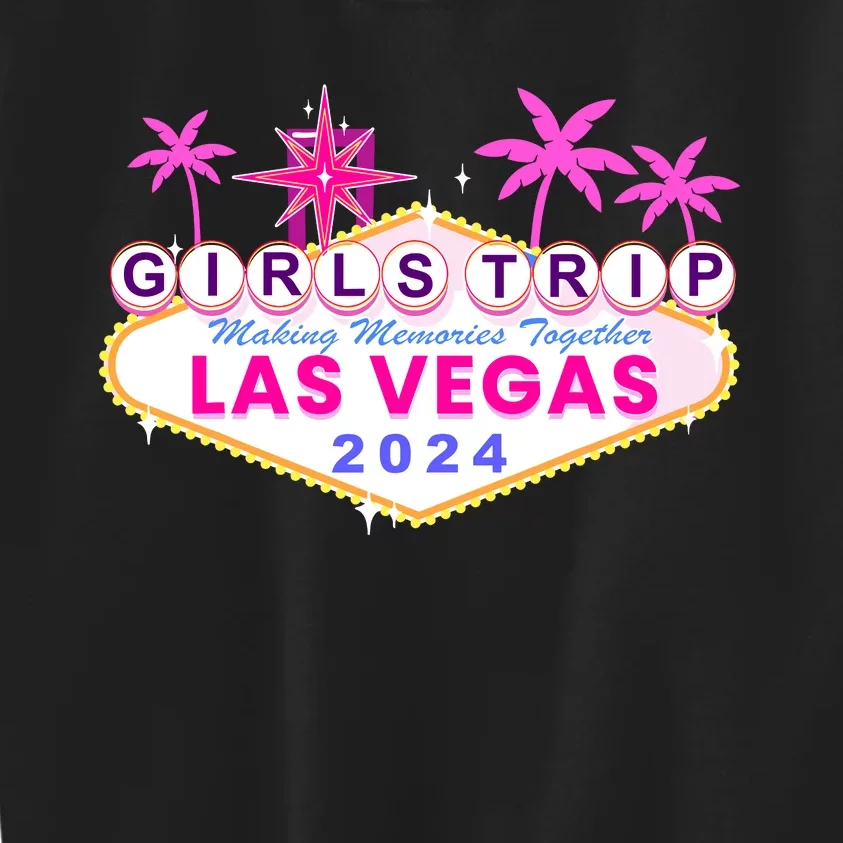 Girl Trip Las Vegas 2024s Birthday Squad Vegas Baby Kids Sweatshirt