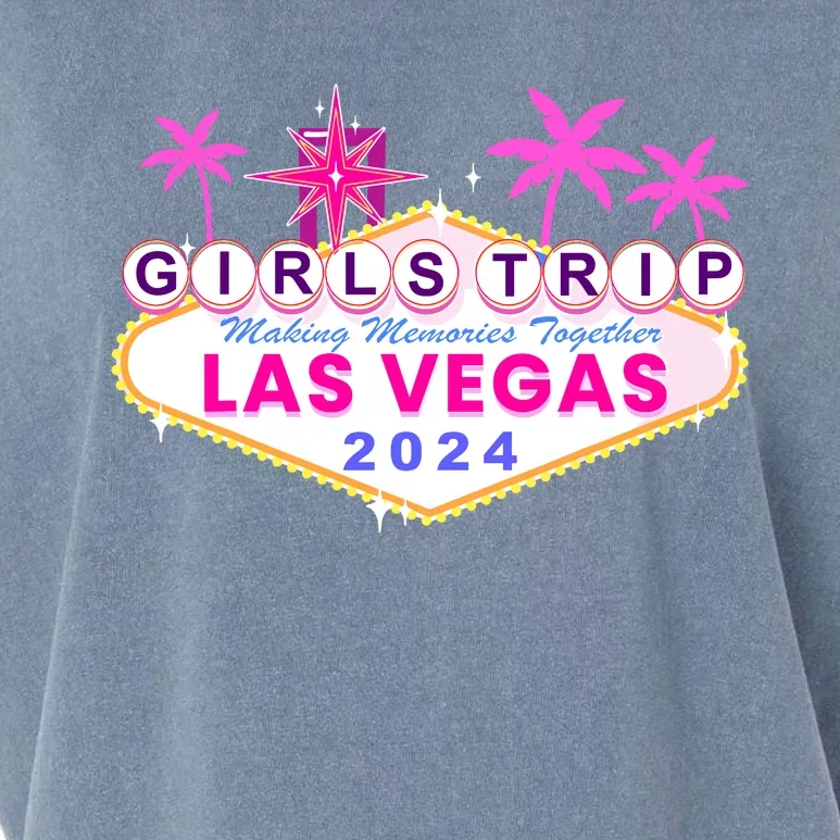 Girl Trip Las Vegas 2024s Birthday Squad Vegas Baby Garment-Dyed Women's Muscle Tee