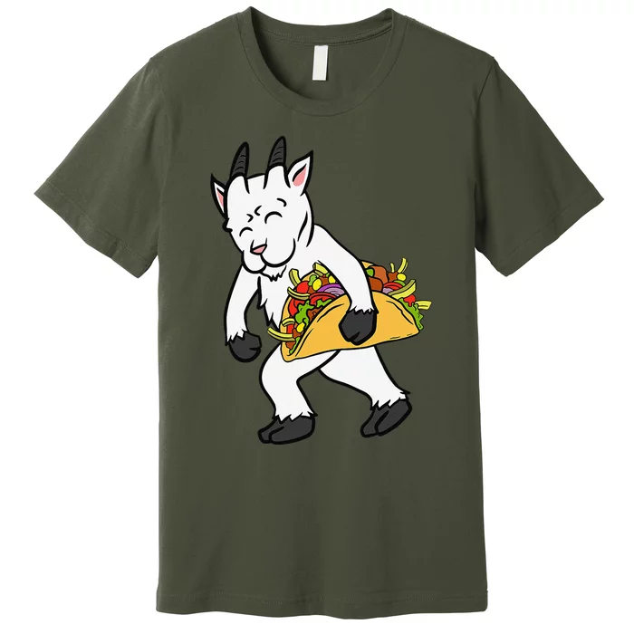 Goat Taco Lover Funny Cinco De Mayo Pet Premium T-Shirt