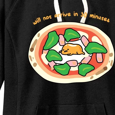 Gudetama The Lazy Egg Pizza Cool Gift Women's Fleece Hoodie